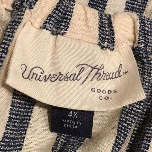 Universal Thread Blue White Striped Nautical Beach Cotton Tank Top - Picture 11 of 11